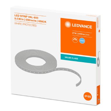 LEDVANCE LED STRIP VALUE-600 PROTECTED | Dimmerabile, 27 W, Cool Daylight, 6500 K product photo Photo 02 3XL