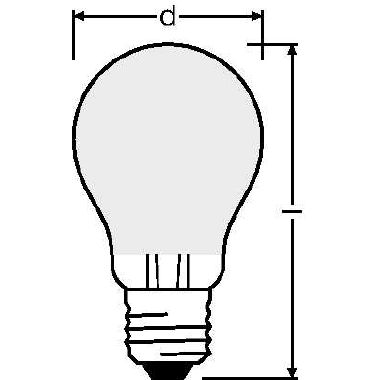 LEDPCLA75 8W/827 230VGLFR E27 FS1  OSRAM product photo Photo 04 3XL