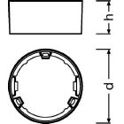 DL SLIM FRAME DN105 WT             LEDVO product photo