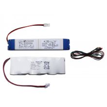 Kit di emergenza per strip LED 24Vdc 60W autonomia 1-3 ore con batteria a pacchetto 7,2V-4Ah product photo