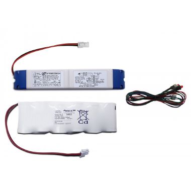 Kit di emergenza per strip LED 24Vdc 60W autonomia 1-3 ore con batteria a pacchetto 7,2V-4Ah product photo Photo 01 3XL