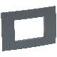VELA Quadra-Placca Antracite 3 moduli product photo Photo 01 2XS