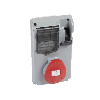 Presa interb comp quad IP44 16A 3P+N+T 400V product photo Photo 01 3XL