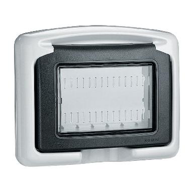 Plexo Vela - placca IP55 3M grigia product photo Photo 01 3XL