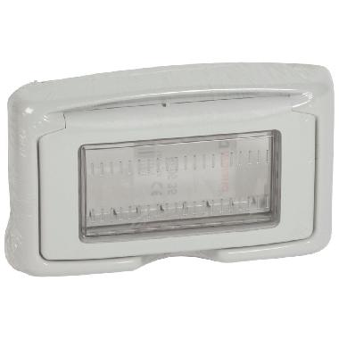 Plexo Vela - placca IP55 4M grigia product photo Photo 01 3XL