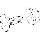 Passerella PVC-Bulloneria M8X20 PVC (Conf. da 50 Pz.) product photo