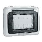 Plexo Vela - placca IP55 3M grigia product photo