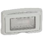 Plexo Vela - placca IP55 4M grigia product photo