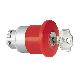 Pulsante met.fungo 40mm rosso sg.chiave product photo Photo 01 2XS