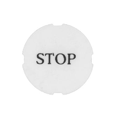 Targhetta serigr. stop per ind. product photo Photo 01 3XL