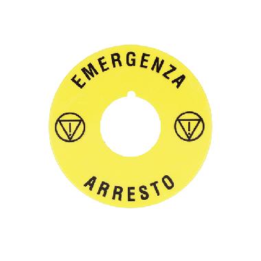 Disco plast. 60mm arresto-emergenza product photo Photo 01 3XL