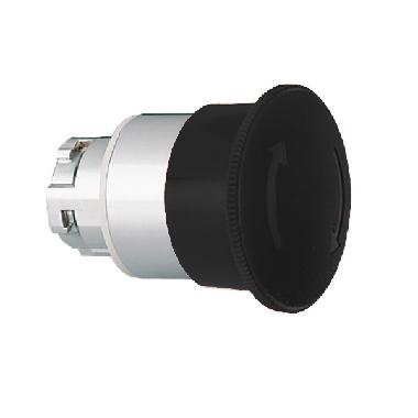 Pulsante met.fungo 40mm nero sb. rotaz. product photo Photo 01 3XL