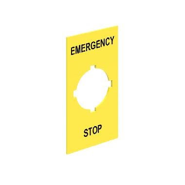 Etichetta adesiva emergency/stop product photo Photo 01 3XL