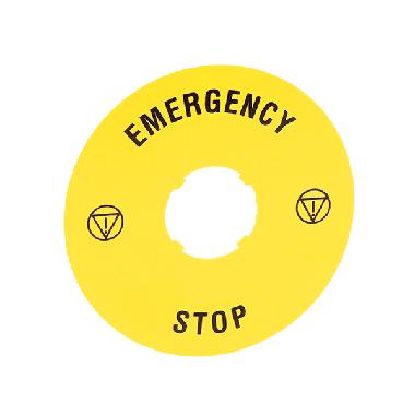 Disco plast. 90mm emergency-stop product photo Photo 01 3XL