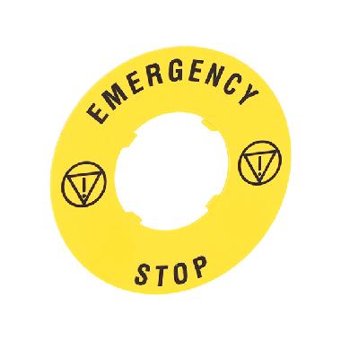 Disco plast. 60mm emergency-stop product photo Photo 01 3XL