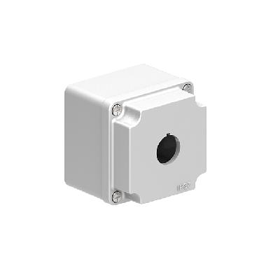 Pulsantiera metallica grigia ad 1 foro product photo Photo 01 3XL