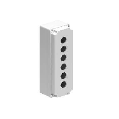 Pulsantiera metallica grigia a 6 fori product photo Photo 01 3XL