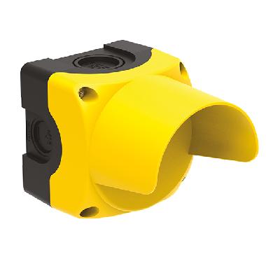 Pulsantiera gialla 1 foro con guardia product photo Photo 01 3XL