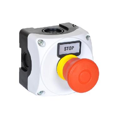 Pulsantiera grigia+fungo traz.iso13850 product photo Photo 01 3XL