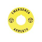 Disco plast. 60mm arresto-emergenza product photo