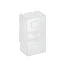 Cappuccio trasp. per puls. doppio product photo