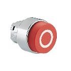 Pulsante met. sporgente stop rosso product photo