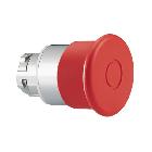 Pulsante met.fungo 40mm rosso push/pull product photo