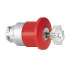 Pulsante met.fungo 40mm rosso sg.chiave product photo