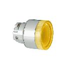 Pulsante met. lum. ras. giallo product photo