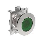 Pulsante luminoso met. rasato verde product photo