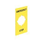 Etichetta adesiva emergency/stop product photo