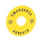 Disco plast. 90mm emergenza-arresto product photo