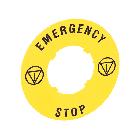 Disco plast. 60mm emergency-stop product photo