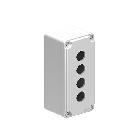 Pulsantiera metallica grigia a 4 fori product photo