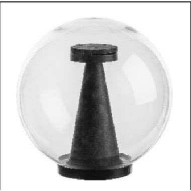 Forma Sferica completa di Base Normale LED (IP44) per utilizzo su palo o su braccio diametro 60mm in testa, per montaggio diritto product photo Photo 01 3XL