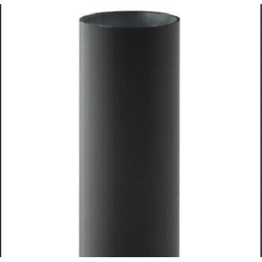 SYSTEM PALO CILINDRICO ACCIAIO ZINCATO E COPERTURA RIVESTIMENTO IN PVC PROTEZIONE ANTI UV DI ALTEZZA TOTALE 1000/1500/2000/2500/3000/3500/4000 MM product photo Photo 01 3XL