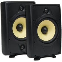 Coppia di diffusori 6.5” per esterno a parete o pavimento - colore nero - 50W 8 Ohm product photo