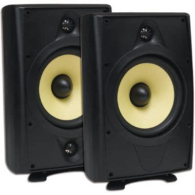 Coppia di diffusori 6.5” per esterno a parete o pavimento - colore nero - 50W 8 Ohm product photo Photo 01 3XL