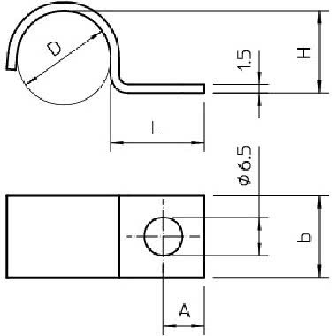 Collare di fissaggio con ancoraggio singolo 17mm Acciaio zincato galvanicamente (Conf. da 100 Pz.) product photo Photo 02 3XL