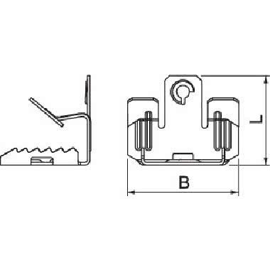 Clip flangia con filetto femmina M6 8-12,5mm Acciaio Lamella di zinco product photo Photo 02 3XL