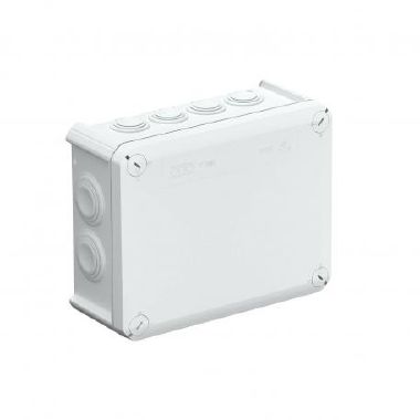 Scatola di derivazione con passacavi 190x150x77 Polipropilene, rinforzato in fibra di vetro grigio chiaro RAL 7035 product photo Photo 01 3XL