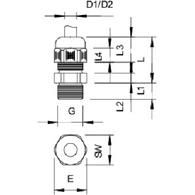 V-TEC PG16 SGR Pressacavo product photo Photo 02 3XL