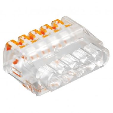Terminale universale 5 cavi rigido-flessibili 0,2-2,5mm² Policarbonato trasparente product photo Photo 01 3XL