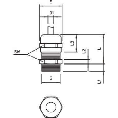 V-TEC PG11 MS Pressacavo product photo Photo 02 3XL