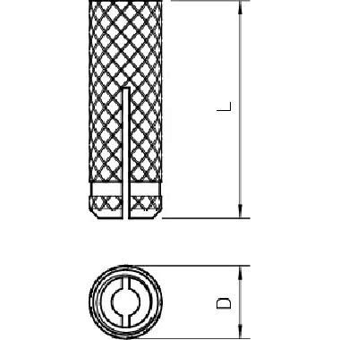 Tassello di espansione ottone M8 Ottone product photo Photo 02 3XL