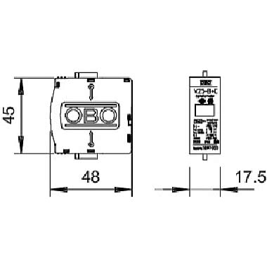 Limitatore sovratensione V25 cartuccia plug-in 280V product photo Photo 02 3XL