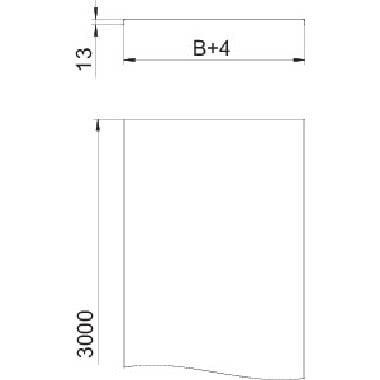 Coperchio non forato per passerella e scaletta 50x3000 Acciaio zincato in continuo (Conf. da 3 Mt.) product photo Photo 02 3XL