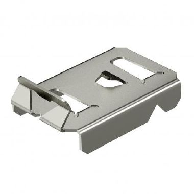 Clip fissaggio pass. grigliata per fissaggio separatore Acciaio, INOX A2 1.4310 non trattato, ulteriore trattamento product photo Photo 01 3XL