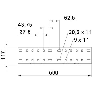 Connettore lineare per sistemi grande portata 110 110x500 Acciaio zincato a caldo per immersione product photo Photo 02 3XL