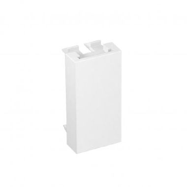 Coperchio cieco 1/2 modulo 45x22,5mm bianco RAL 9010 product photo Photo 01 3XL
